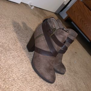 Brown booties size 8.5